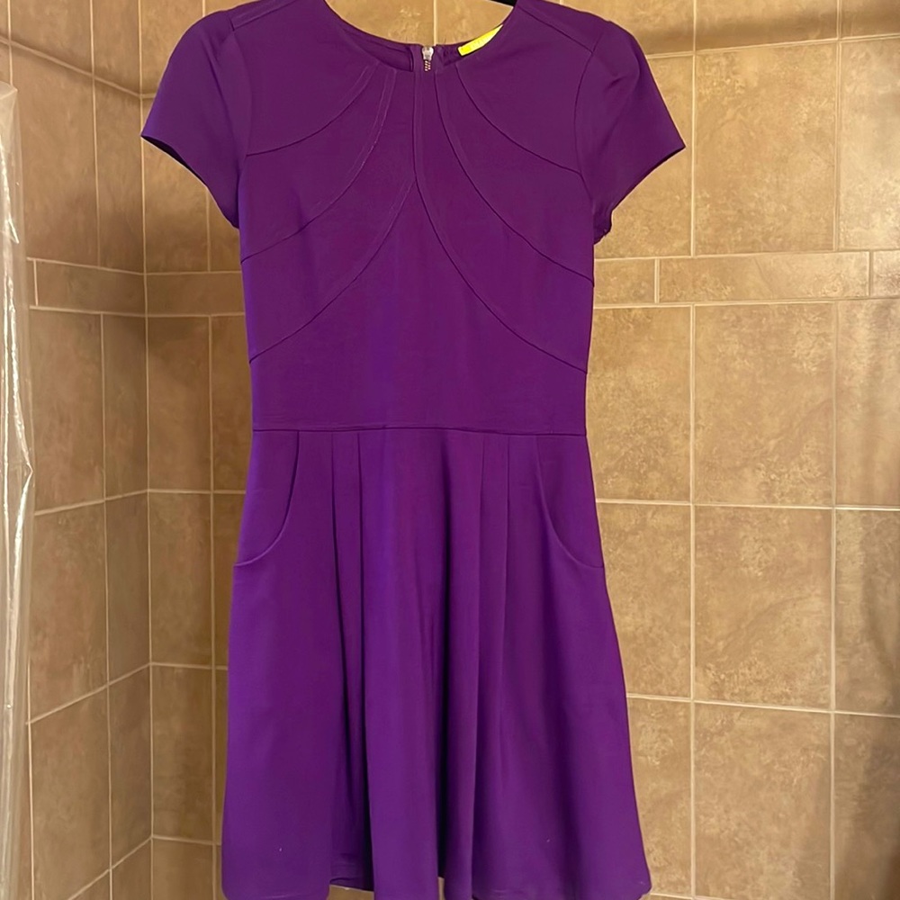 Womens Gianni Bini Purple Dress with Pockets